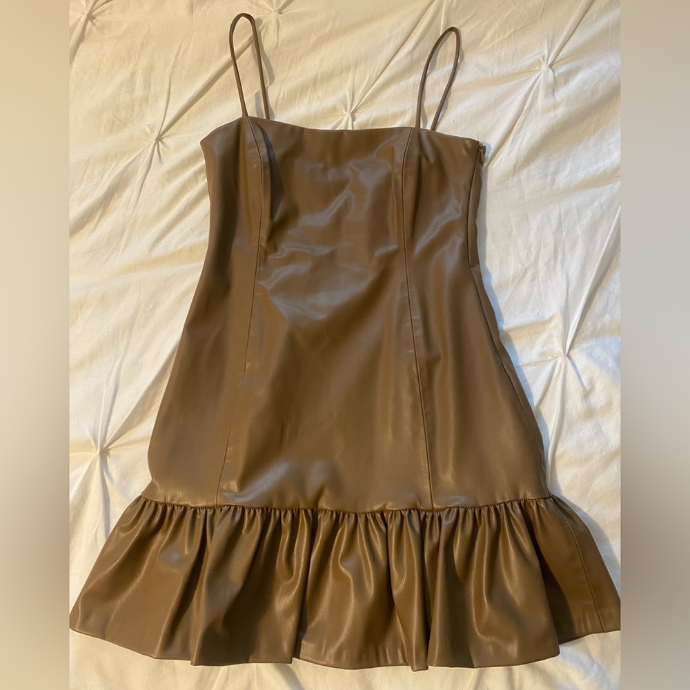 Zara Faux Leather Dress